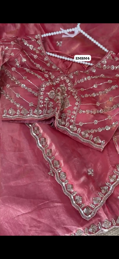Space silk saree with Readymade blouse 😍🥳