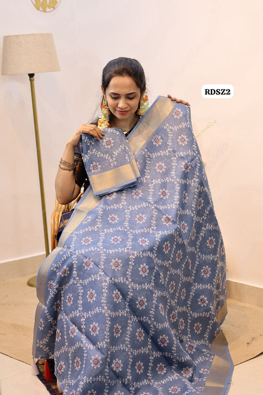 Cotton kota slubsaree with running blouse🥳