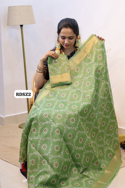 Cotton kota slub saree with running blouse😍🥳