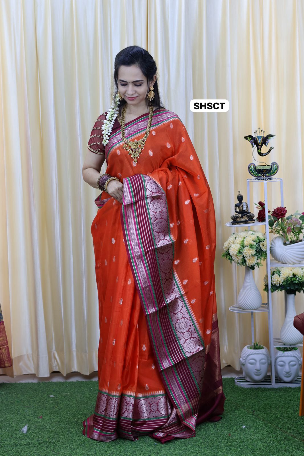 Warm silk saree 🥳