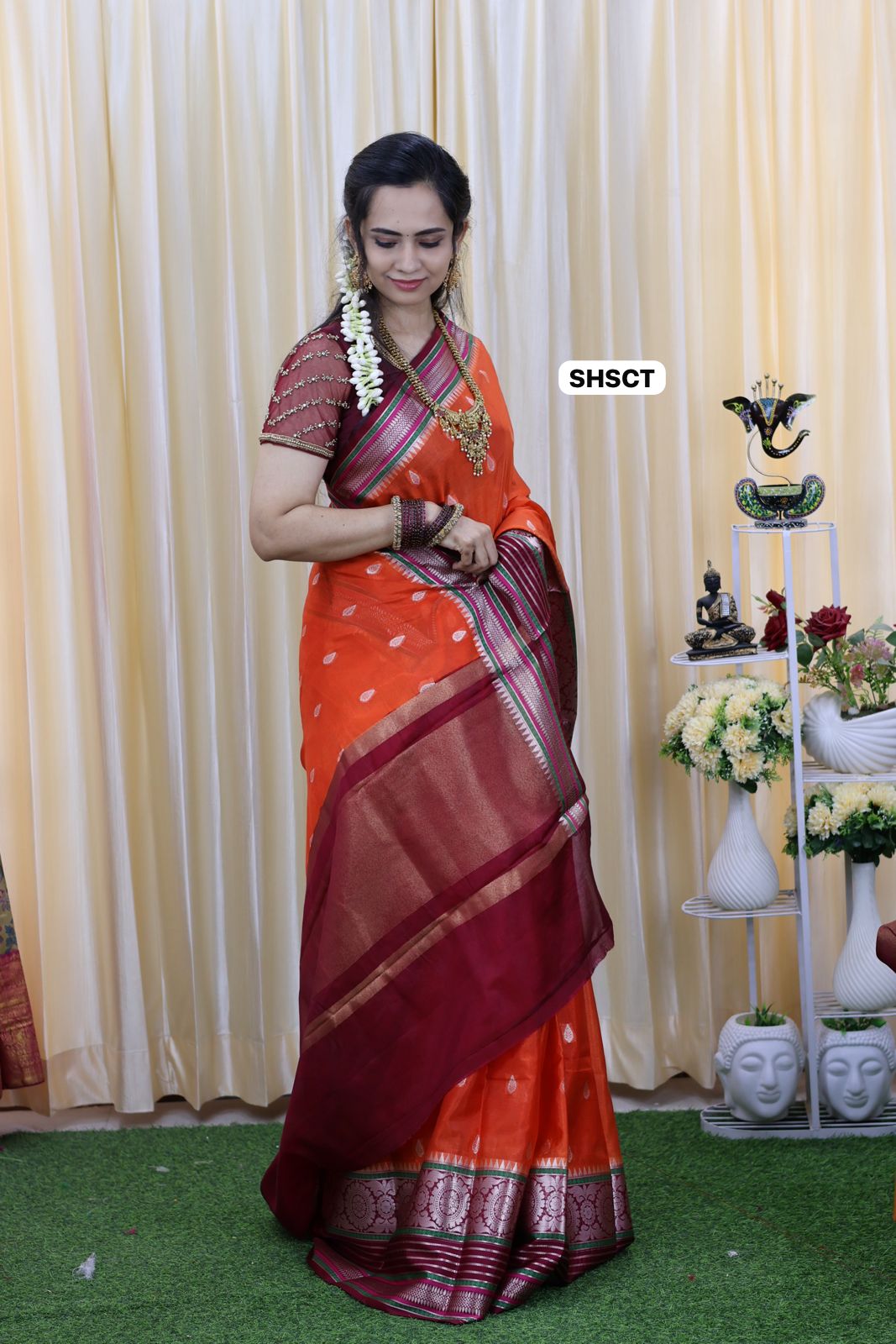 Warm silk saree 🥳