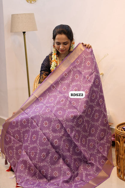 Cotton kota slub saree with running blouse🥳
