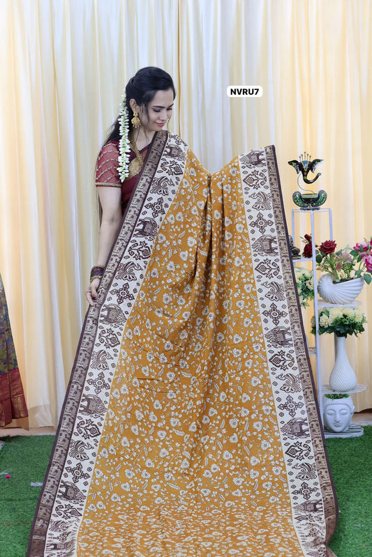 Silk feel butter silk cotton with no wrinkles. Soft comfortable and breathable Ⓜ️