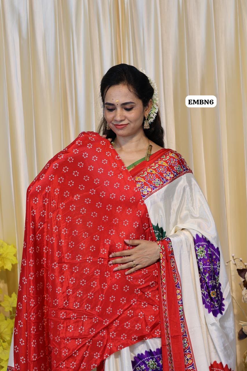 Semi modal soft silk Mirror work saree😎🥳