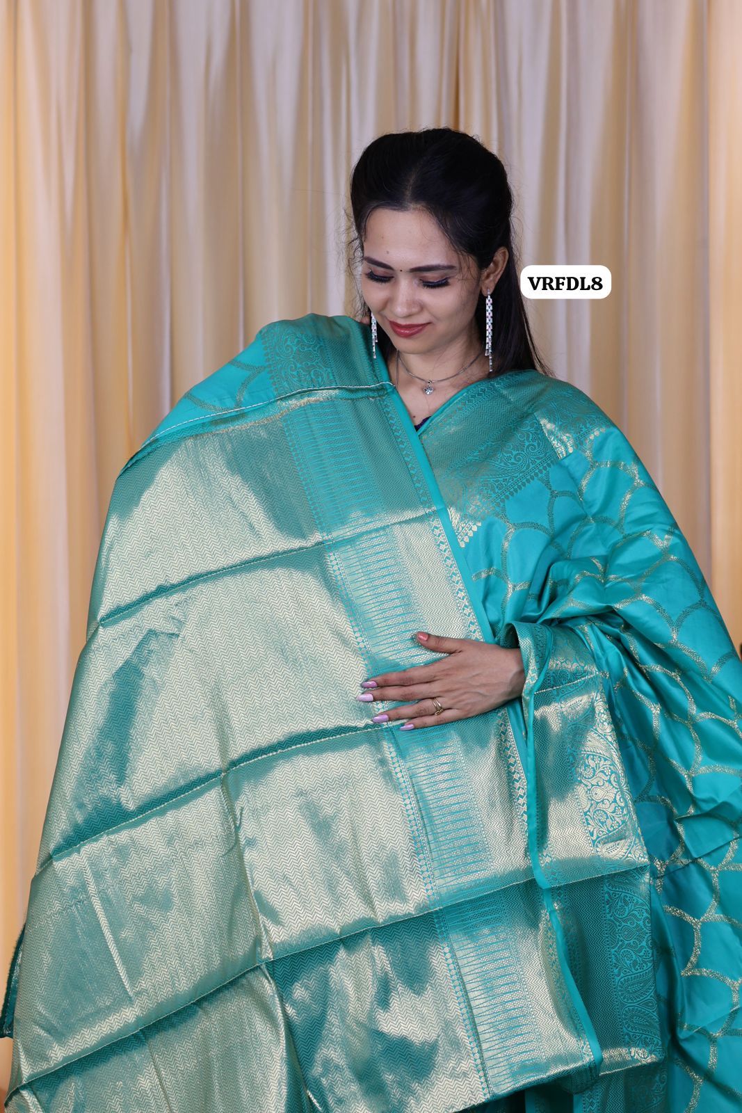 Soft katan silk saree with running blouse Sky blue 🥳