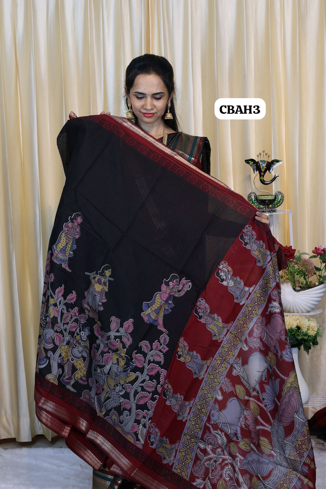 Kalamkari semi modal silks 😍😎📚