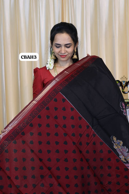 Kalamkari semi modal silks 😍😎📚