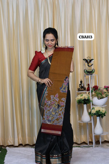 Kalamkari semi modal silks 😍😎📚