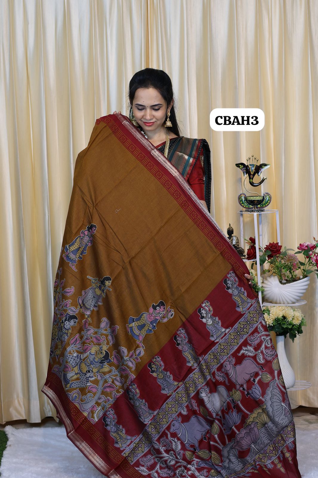 Kalamkari semi modal silks 😍😎📚