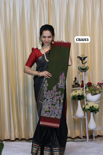 Kalamkari semi modal silks 😍😎📚
