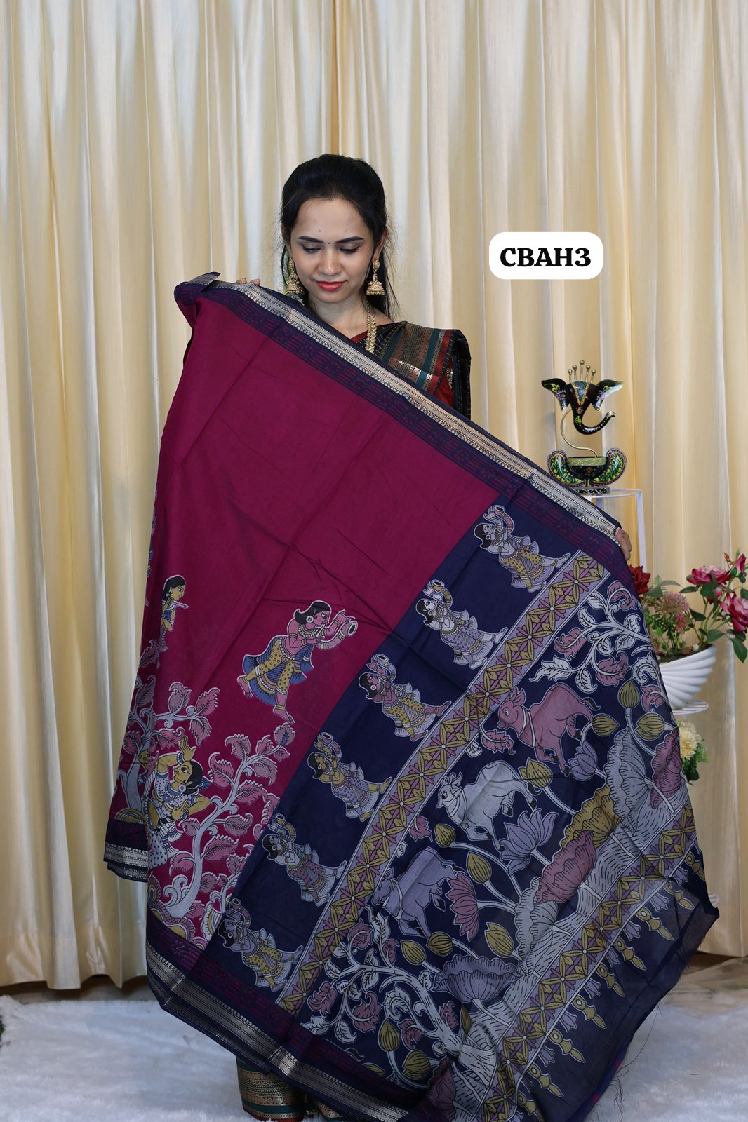 Kalamkari semi modal silks 😍😎📚