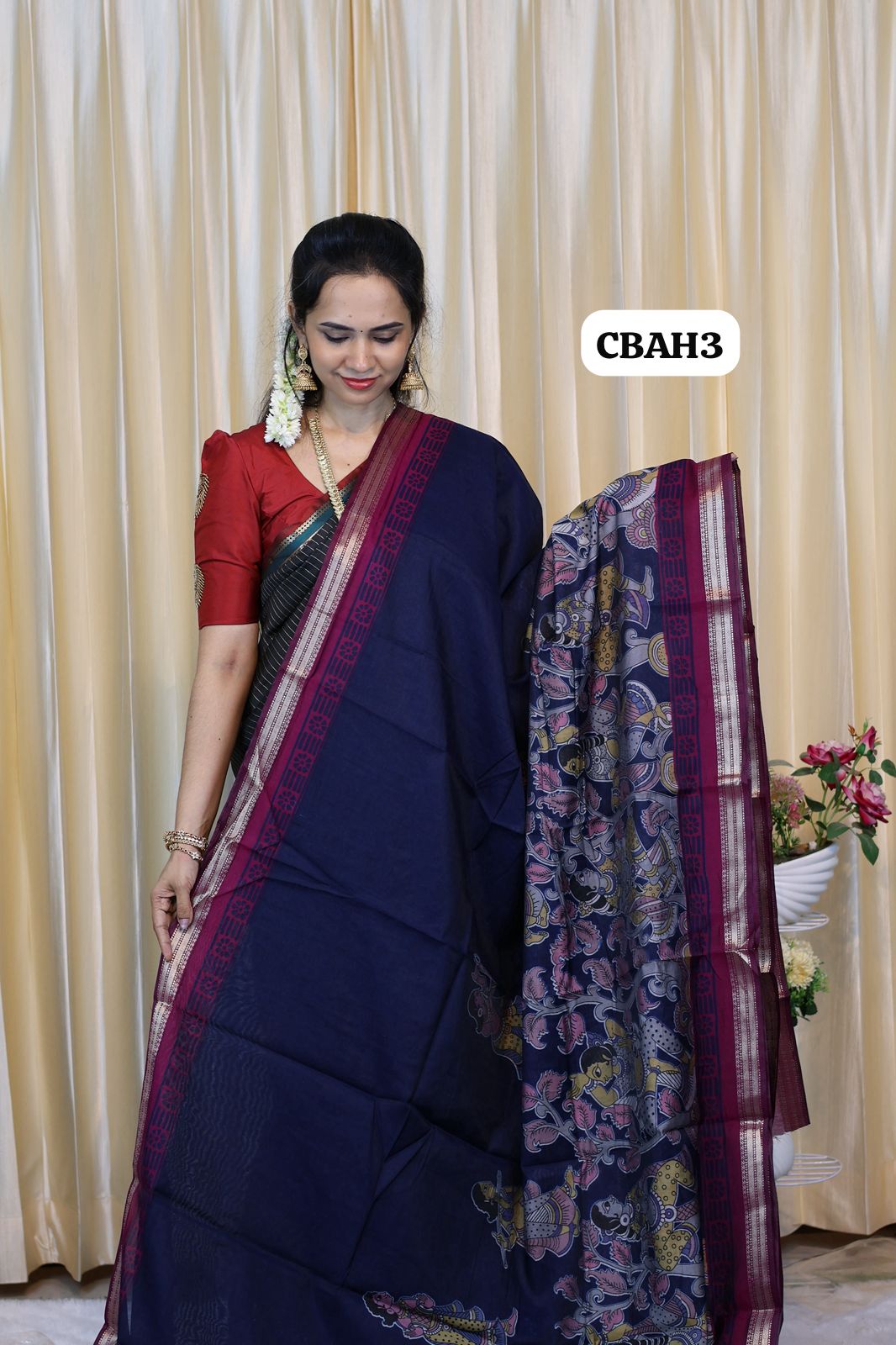 Kalamkari semi modal silks 😍😎📚