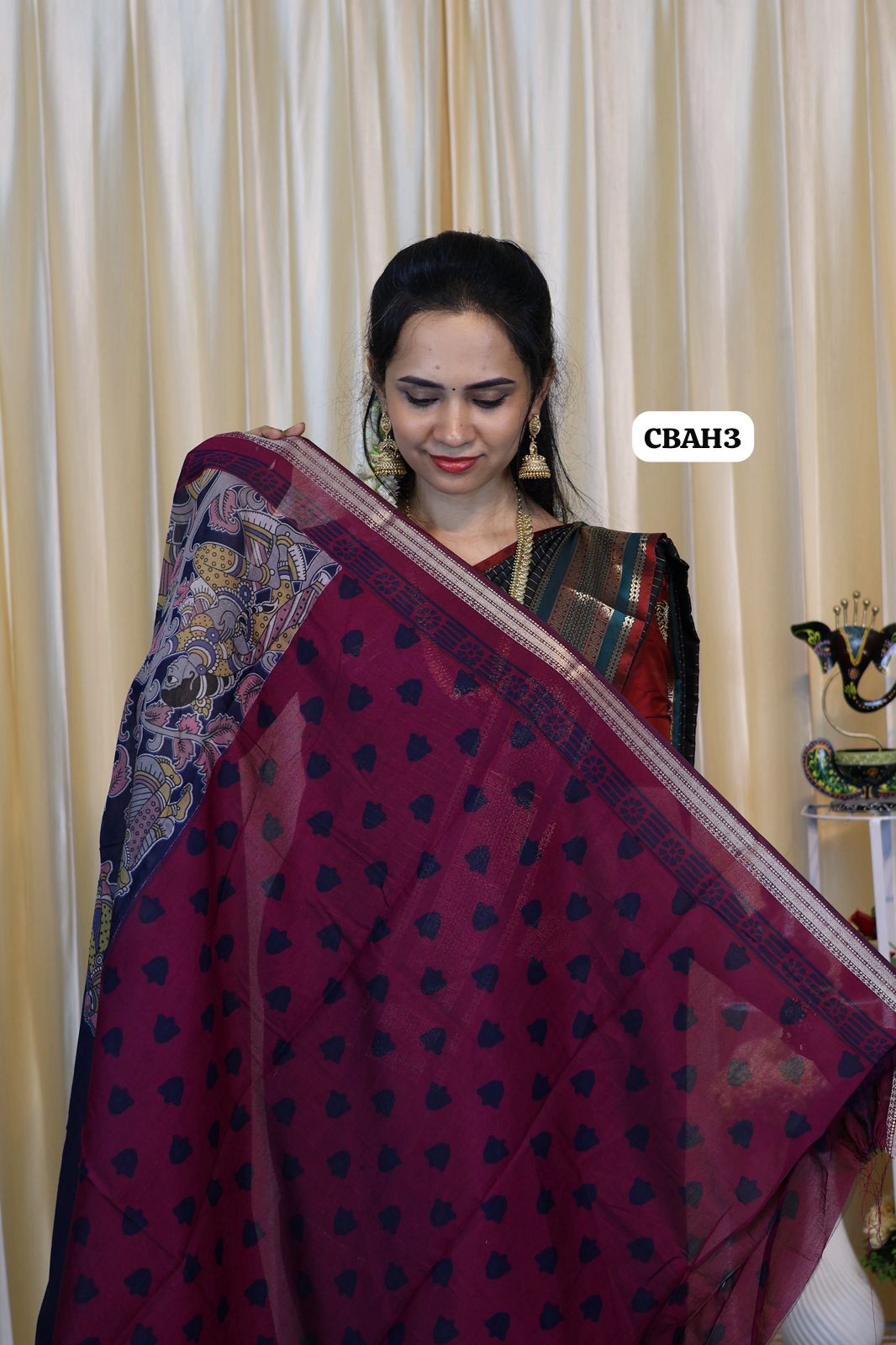 Kalamkari semi modal silks 😍😎📚