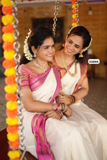 Onam special cotton saree 🥳🌈