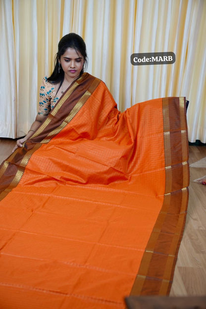 Soft silk sarees with checked pattern🥰😎