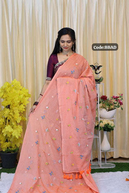 Soft Mul cotton saree🥳