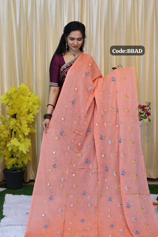 Soft Mul cotton saree🥳