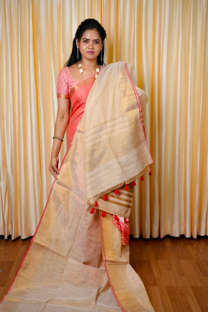 Onam special kadhi tissue silk saree🥰😎📚
