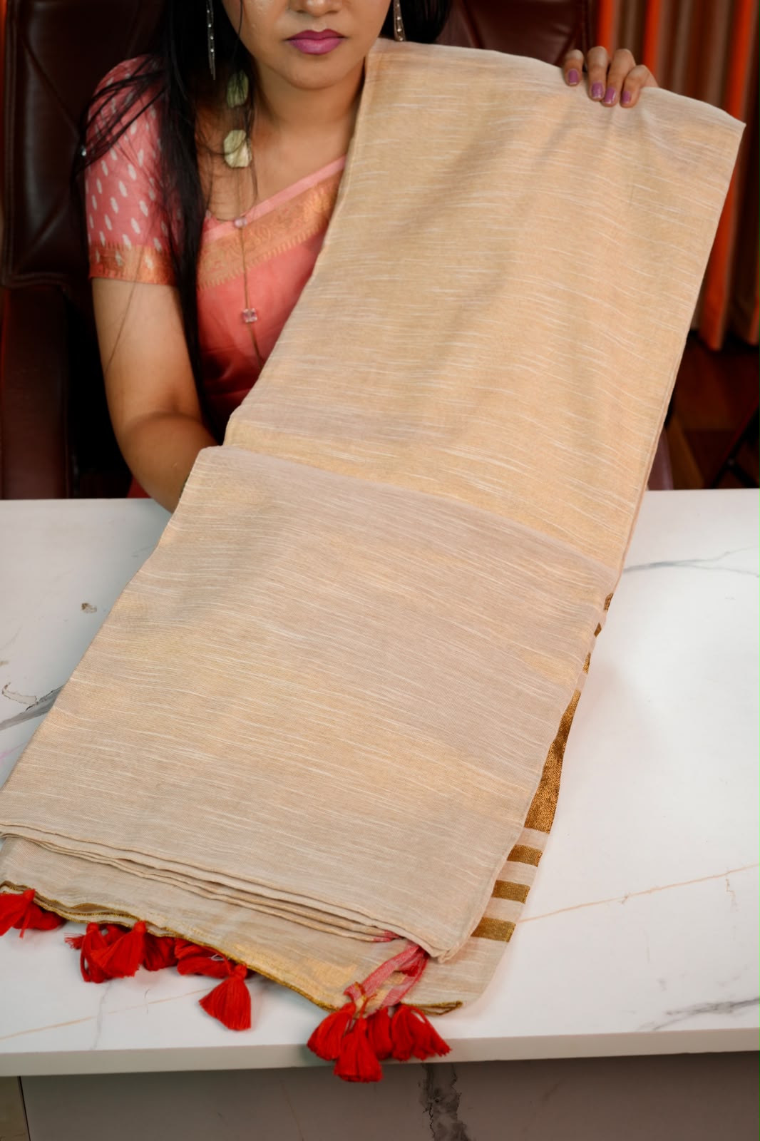 Onam special kadhi tissue silk saree🥰😎📚
