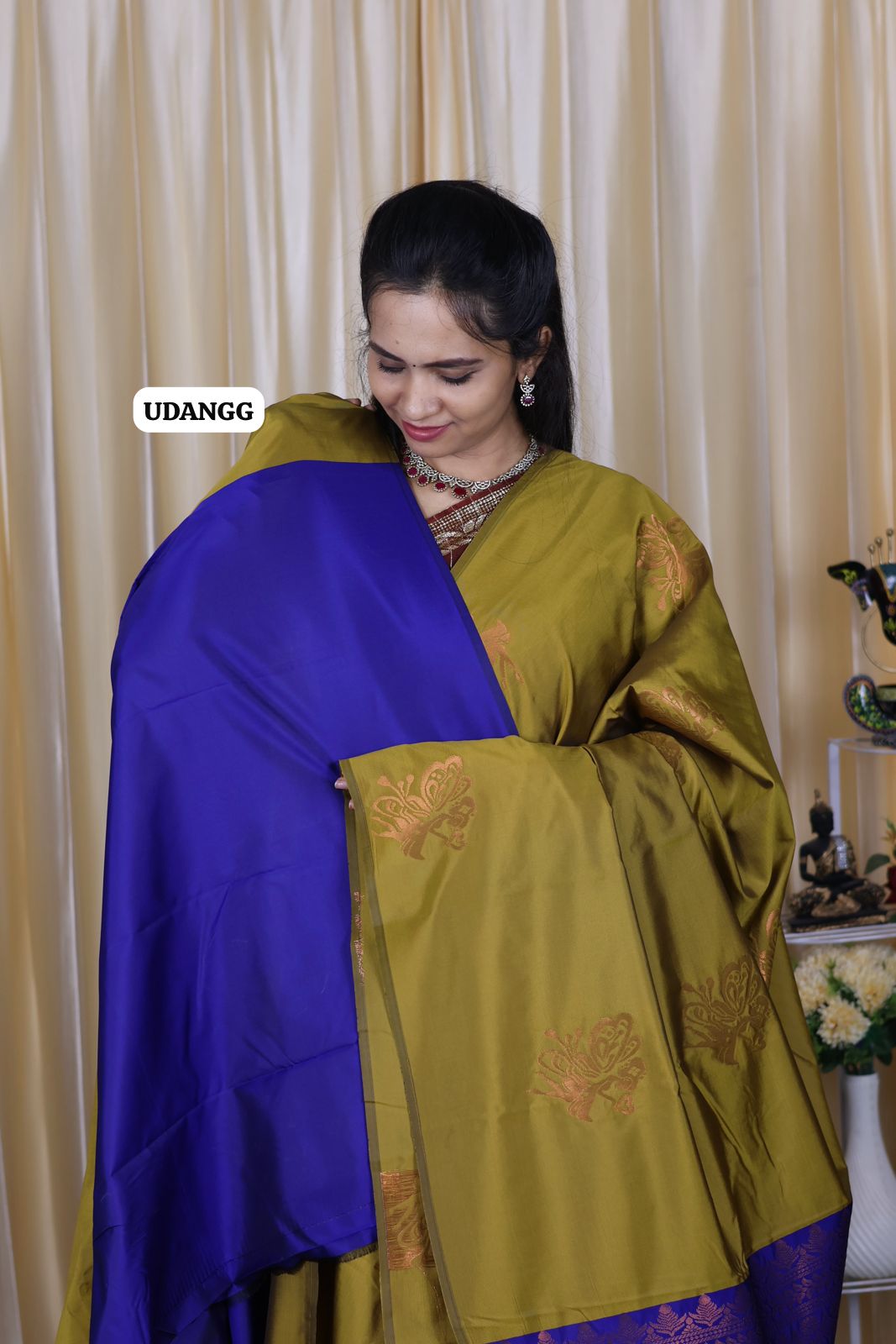 soft silk saree with running blouse🥳