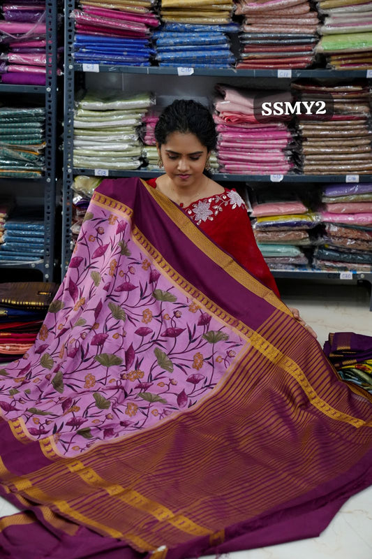 Mysore semi silk saree🥰🏃🏼‍♀️
