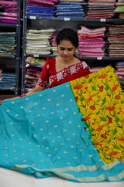 Mysore semi silk saree🥰🏃🏼‍♀️