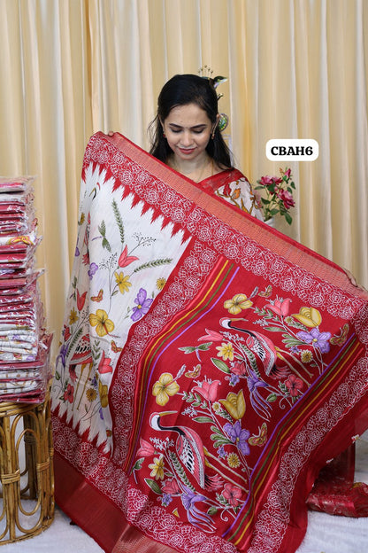 Kalamkari design soft silk Saree 😍😎📚
