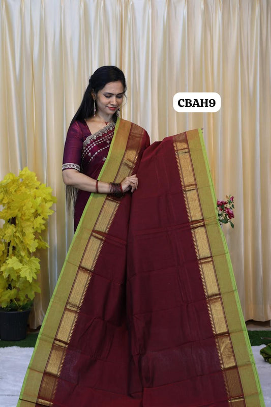 Premium Kanchi cotton saree 😍📚