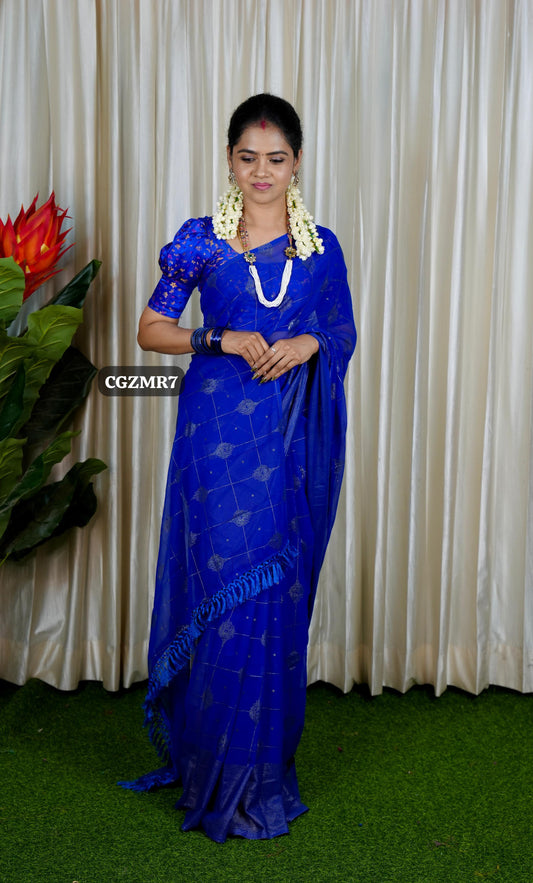 Chiffon saree work blouse🥳✅
