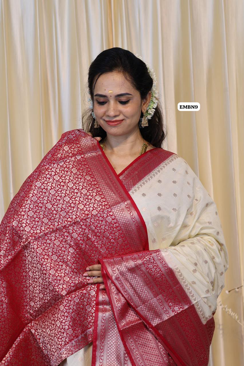 Warm silk saree (Red)😍🥳