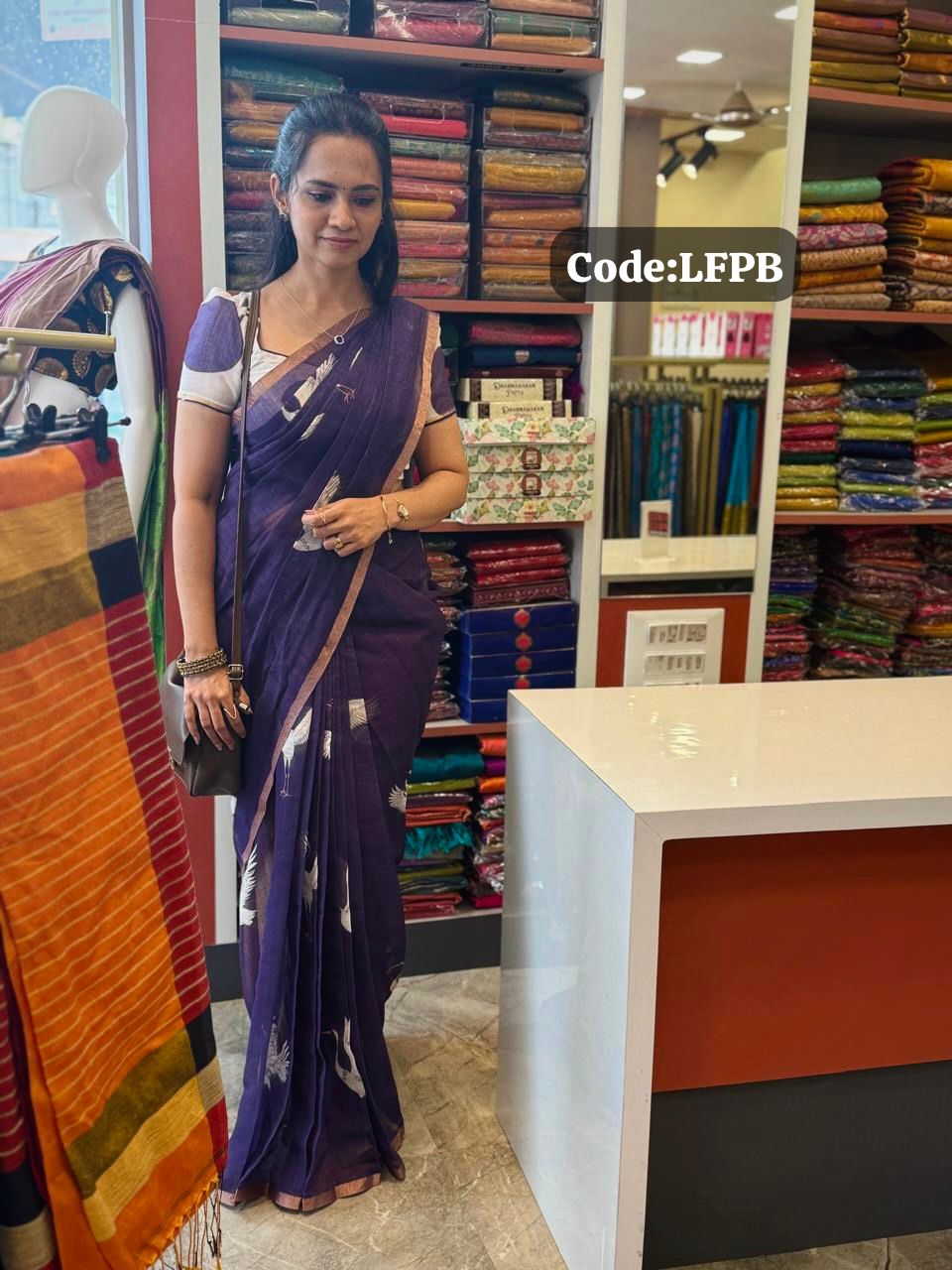 Soft linen cotton saree😍😎