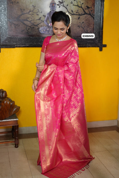 Kanchi semi silk saree prebook 🥰😎📚⏰