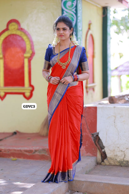 Premium Mysore semi crepe silk saree🥳Contrast border