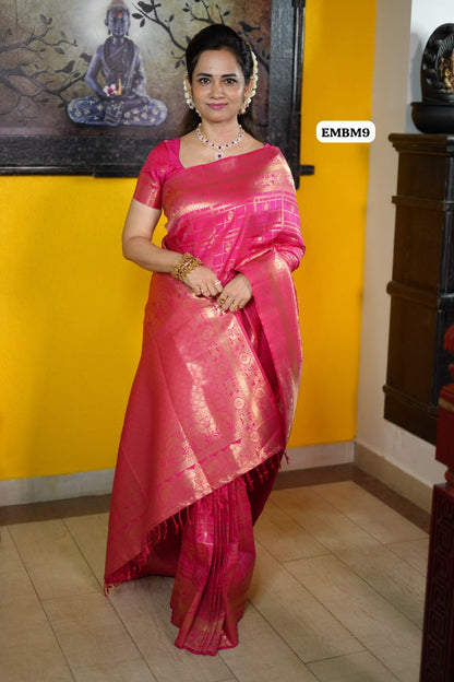 Kanchi semi silk saree prebook 🥰😎📚⏰