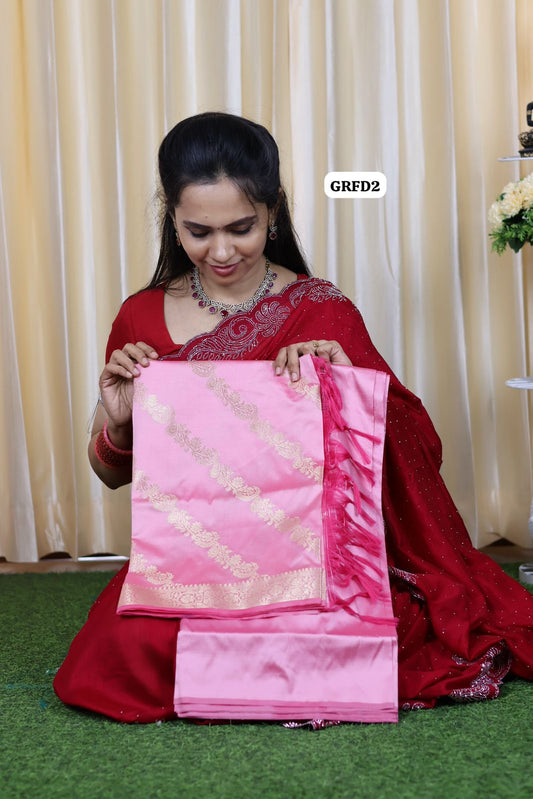 Premium Butterfly soft silk salwar set unstitched 😍🥳