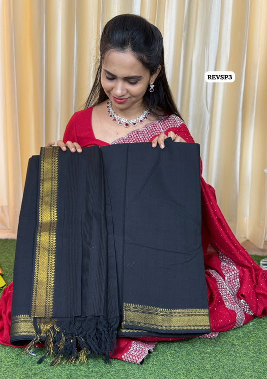 Unstitched cotton dress material 😍🥳Black