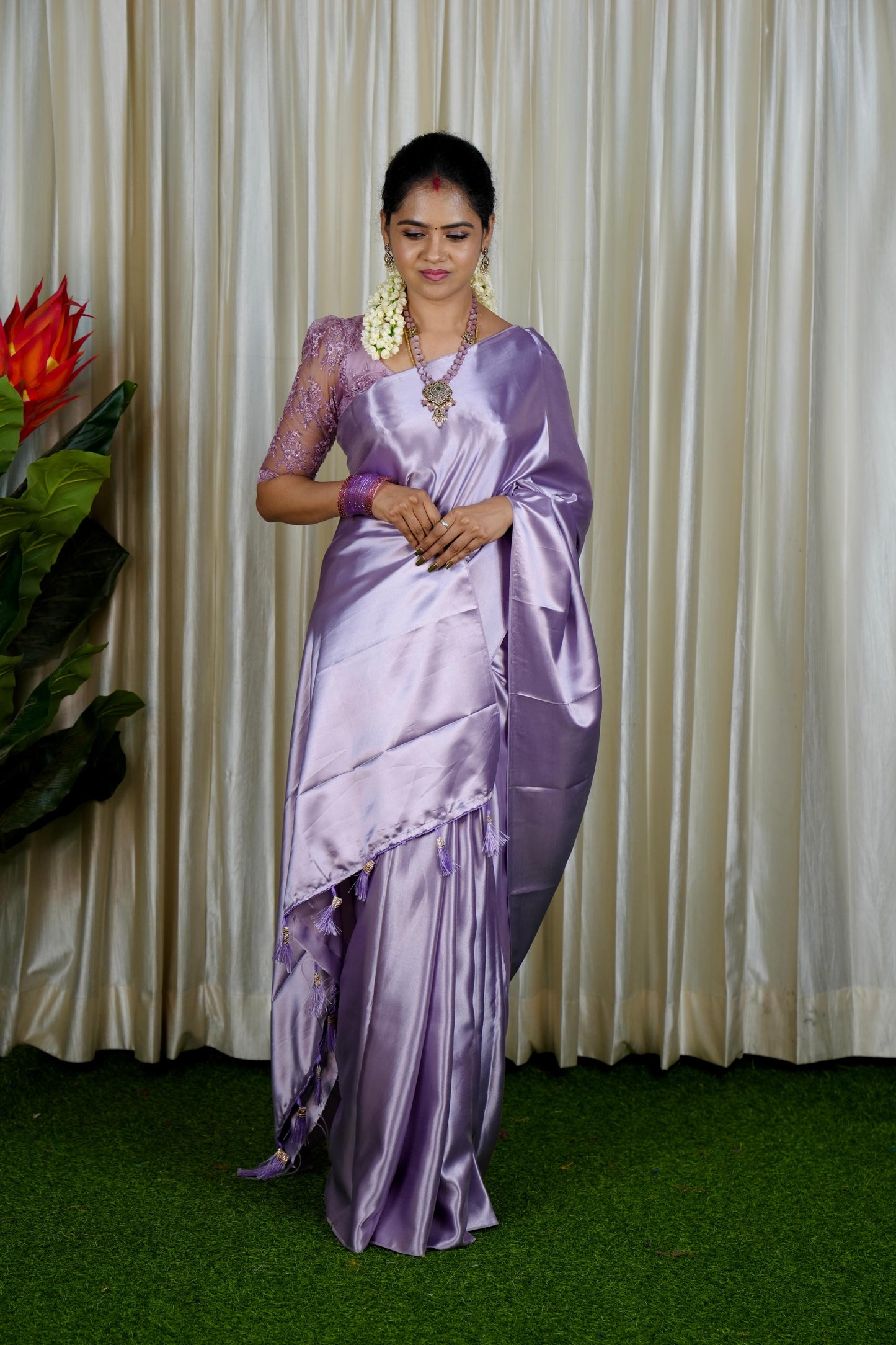 Satin saree ❌