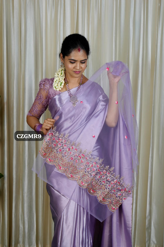 Satin saree ❌