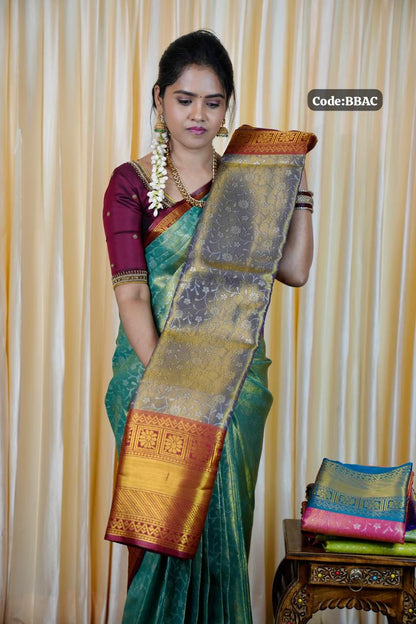 Kanchi inspired semi silk saree🥳