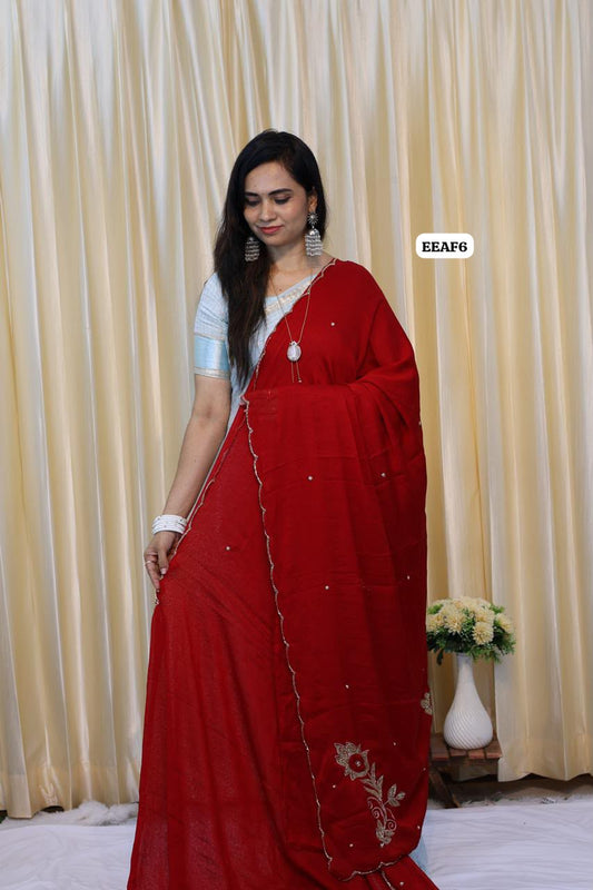 Kadhi viscose cut work saree😍🥳
