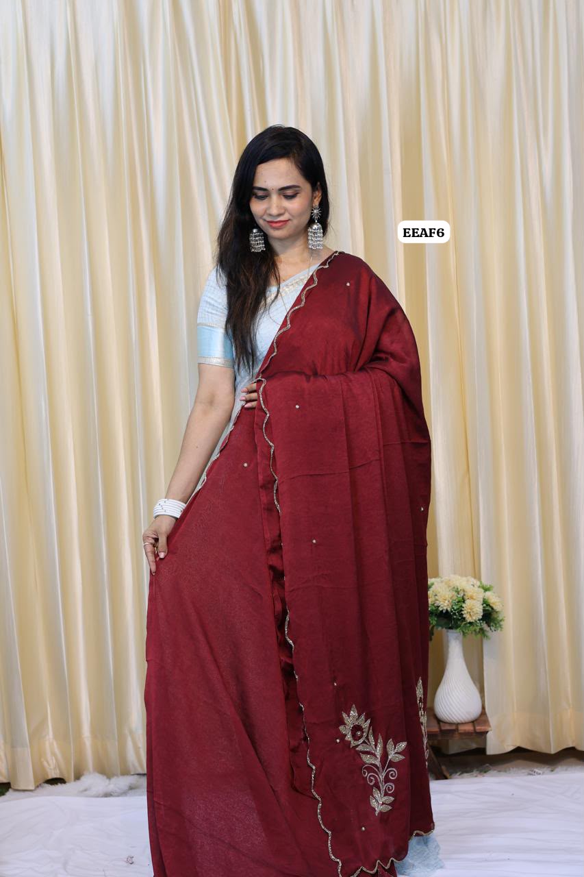 Kadhi viscose cut work saree😍🥳