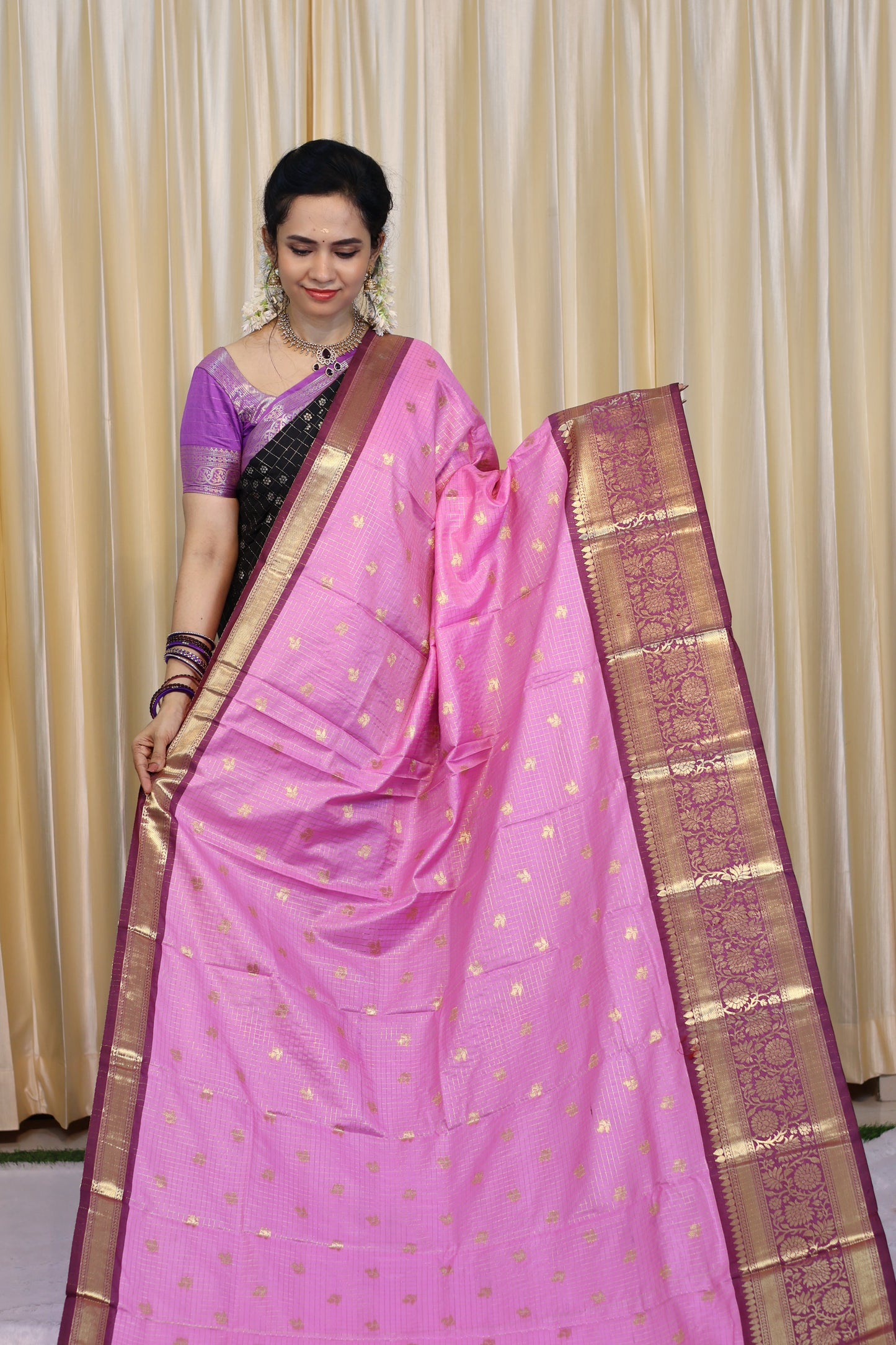 Kanchi Semi silk saree😍😎🥳