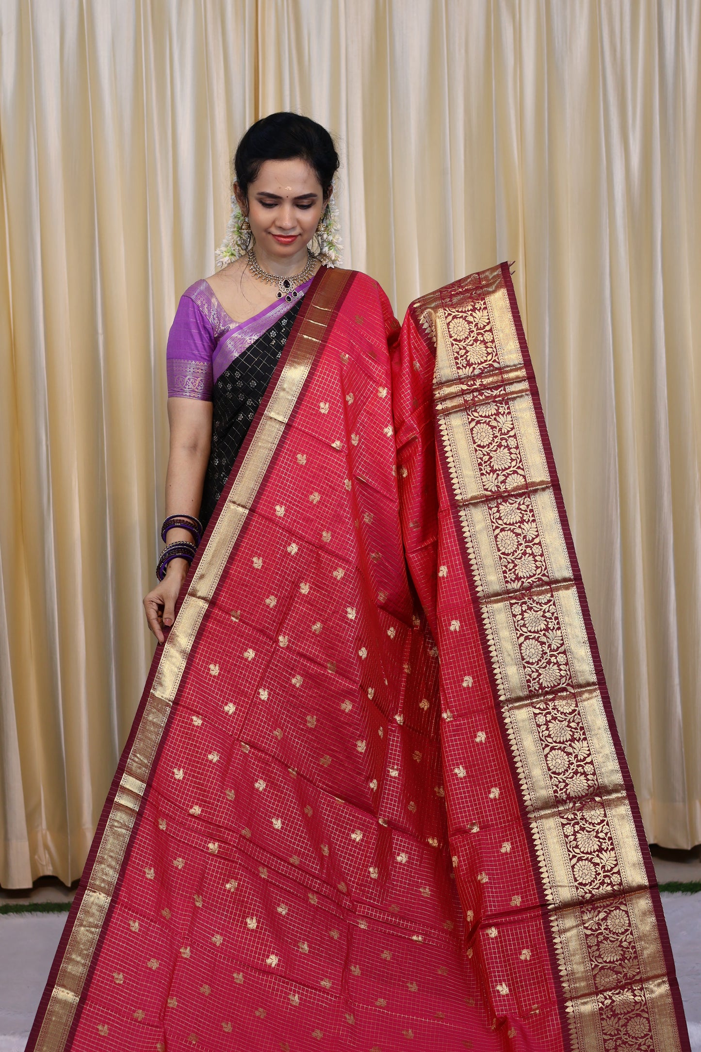 Kanchi Semi silk saree😍😎🥳