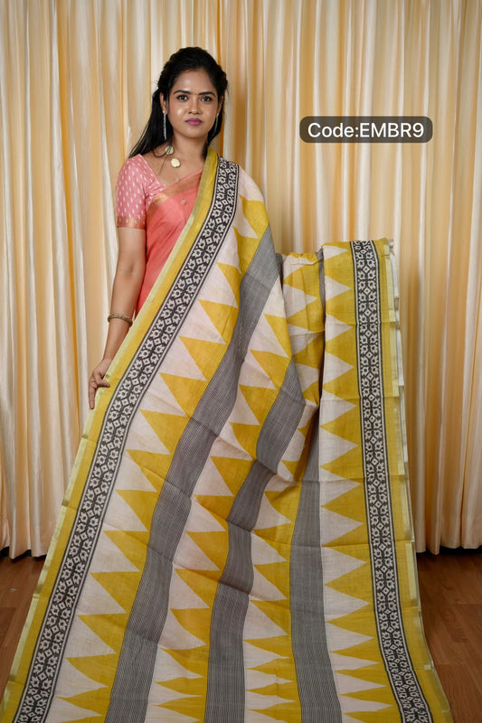 Linen cotton sarees🥳