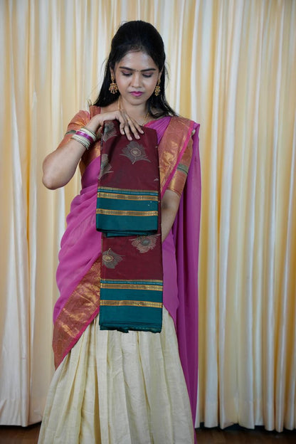 Silk cotton saree🥰🥳✅