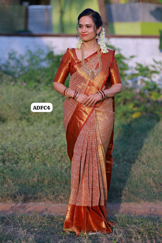 Premium Kanchi bridal semi silk saree 🥳