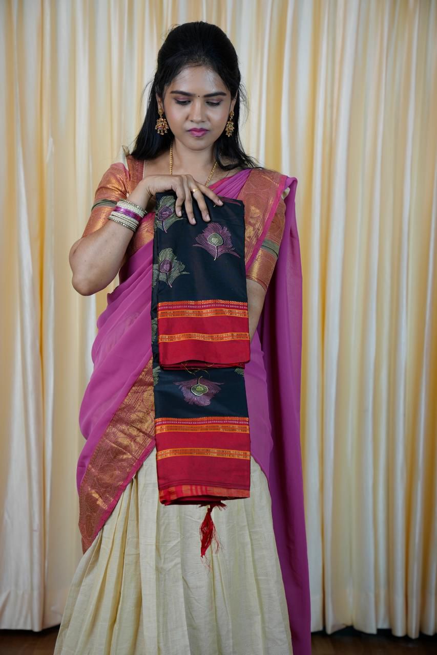 Silk cotton saree🥰🥳✅