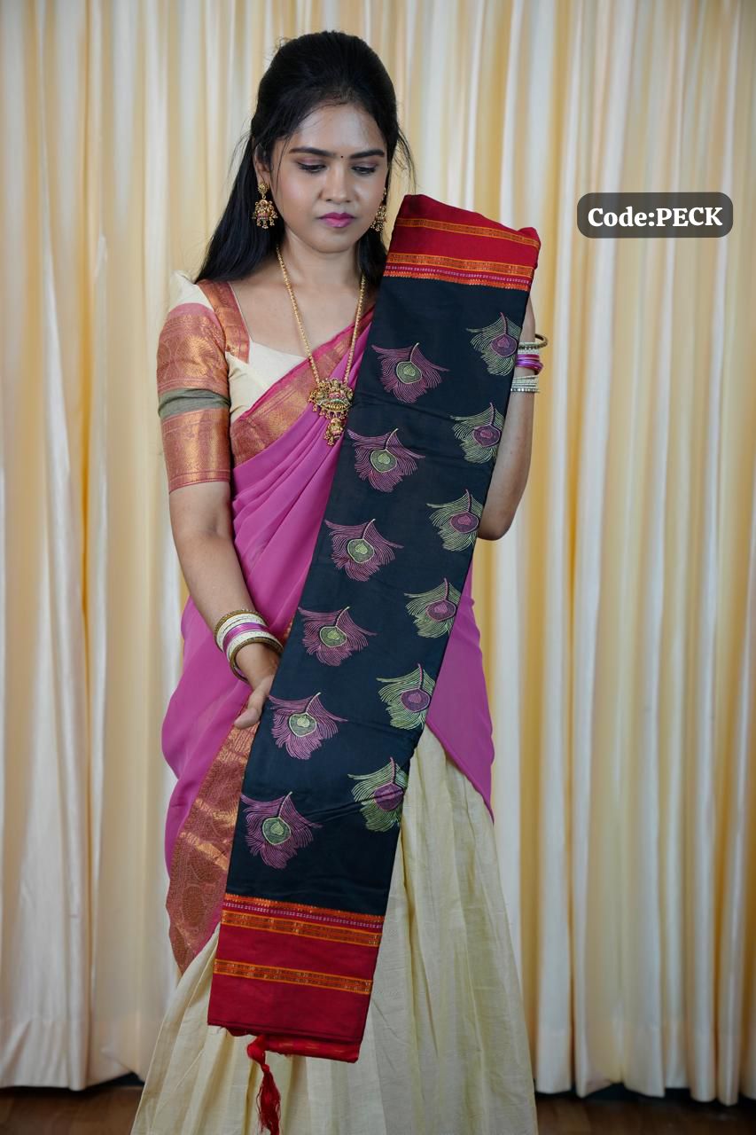 Silk cotton saree🥰🥳✅