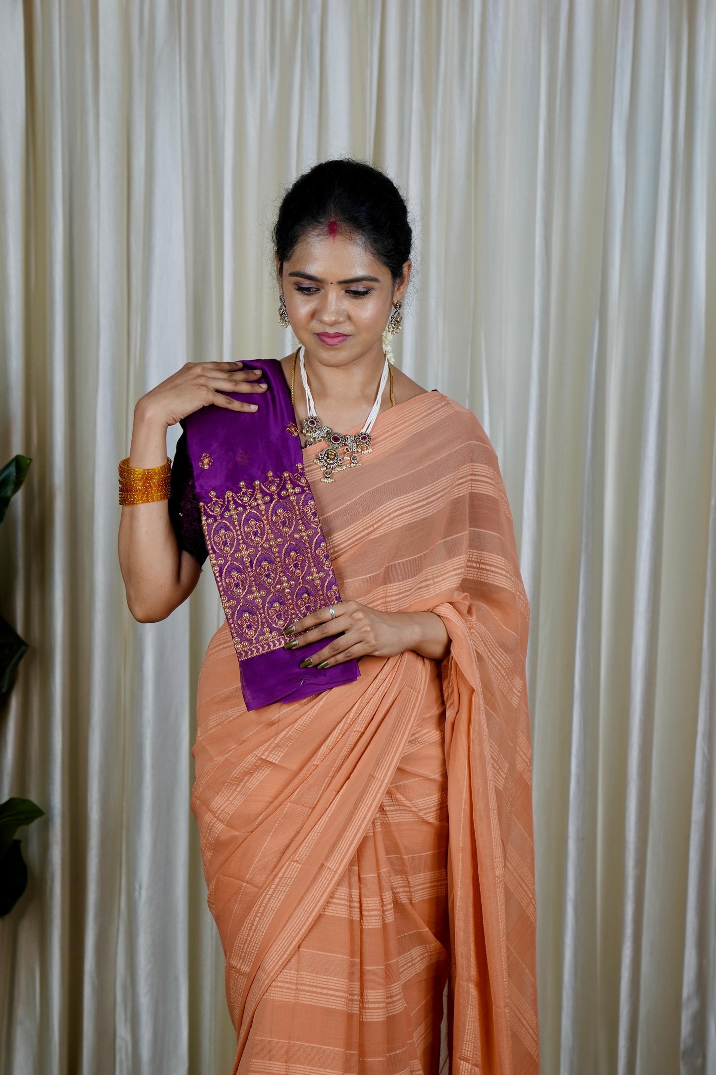 Chiffon saree🥰🥳