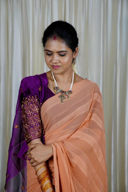 Chiffon saree🥰🥳